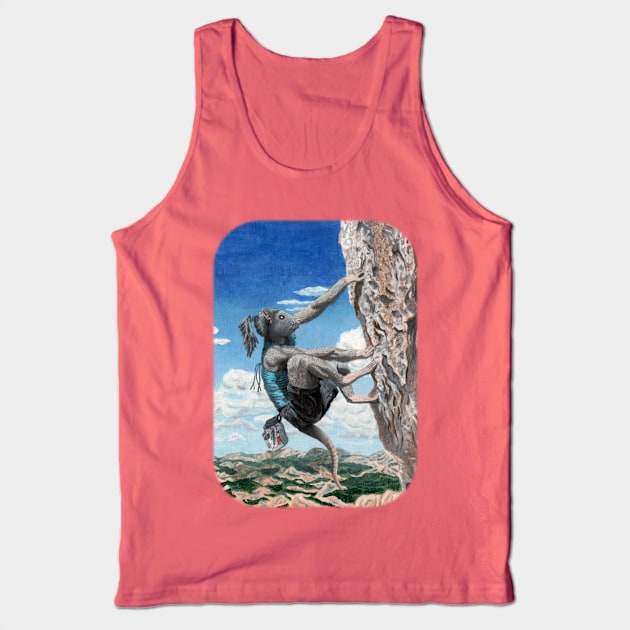 Rock Climbing Fantasy Monster Tank Top by Helms Art Creations